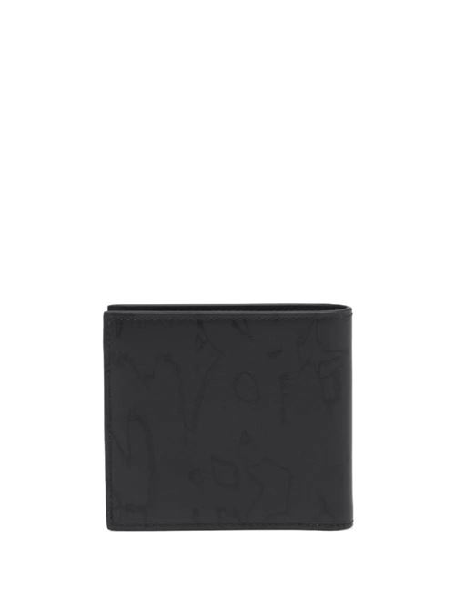 Graffiti leather bi-fold wallet Alexander McQueen | 6021371AAQ41000